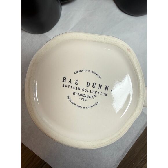 Gently Used Lot of 4 Halloween Mugs SPOOKY Rae Dunn - Picture 4 of 5